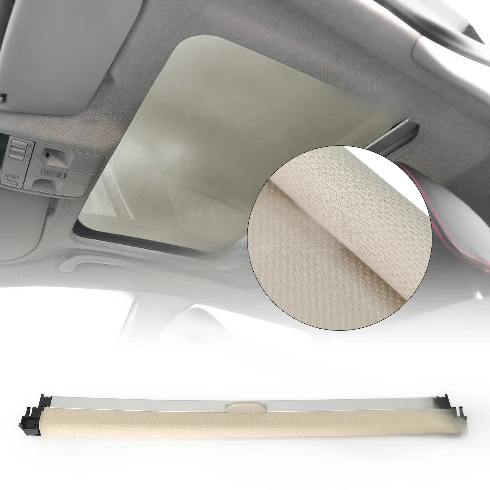 Sunroof Assembly for Seat Ibiza ST 2009-2017 Black/Gray/Beige/Red Car Sun Roof Window Blind Roller Shield Sunshade Curtain Cover