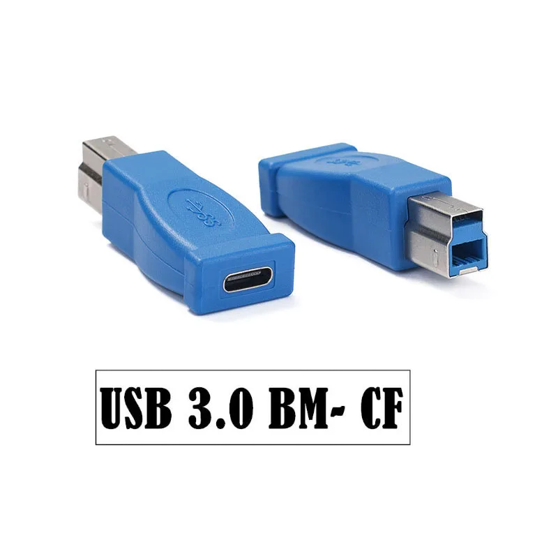 

USB Type C 3.1 Female to USB3.0 B Male Data Transfer Adapter Converter for Printer Scanner External Hard Drive Laptop Connector