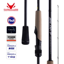 PURELURE SILIX-T 1-Piece Rod Fuji Torzite Rings Extra Fast Action Zander Bass Pike Rod Cork Handle Toray T1100G and M40X Cloth