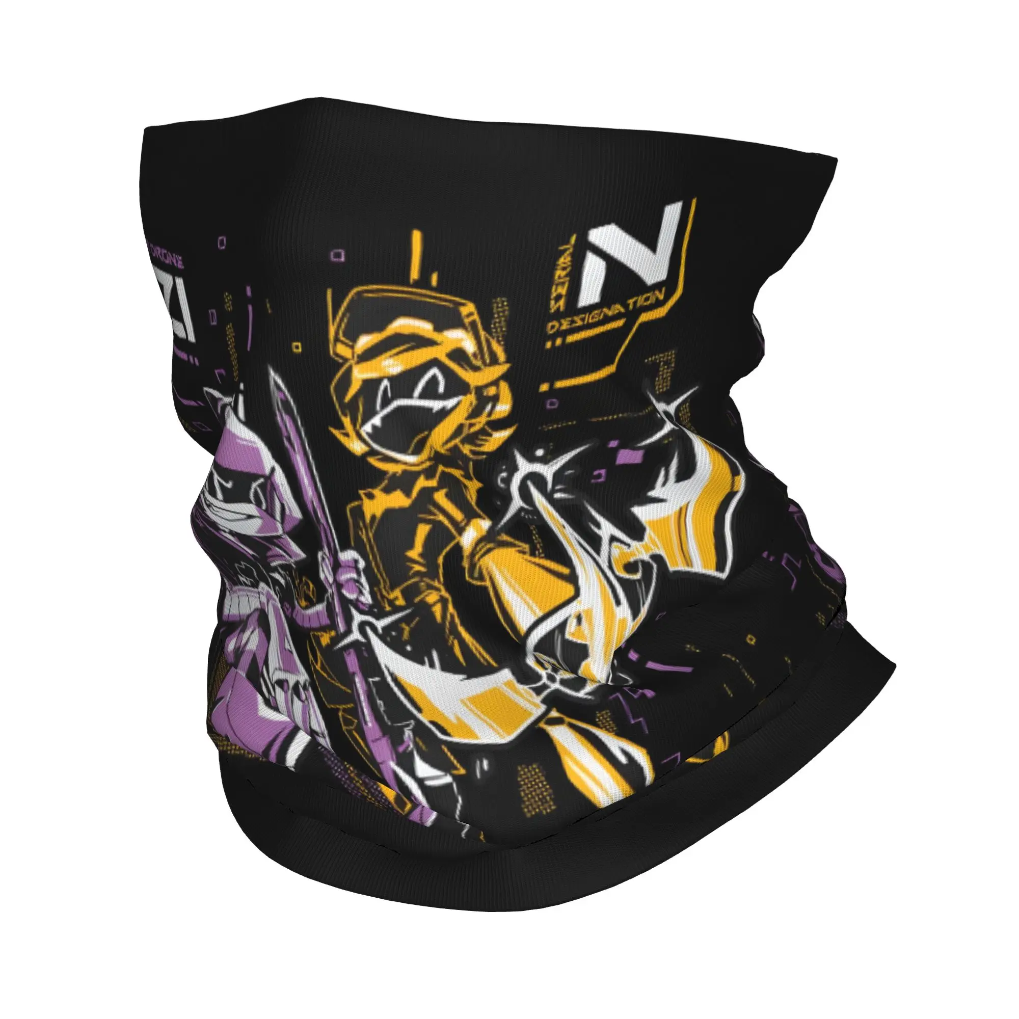 

Custom M-Murders Drones Neck Gaiter Men Women UV Face Shield Winter Uzi Doorman Bandana Scarf for Ski