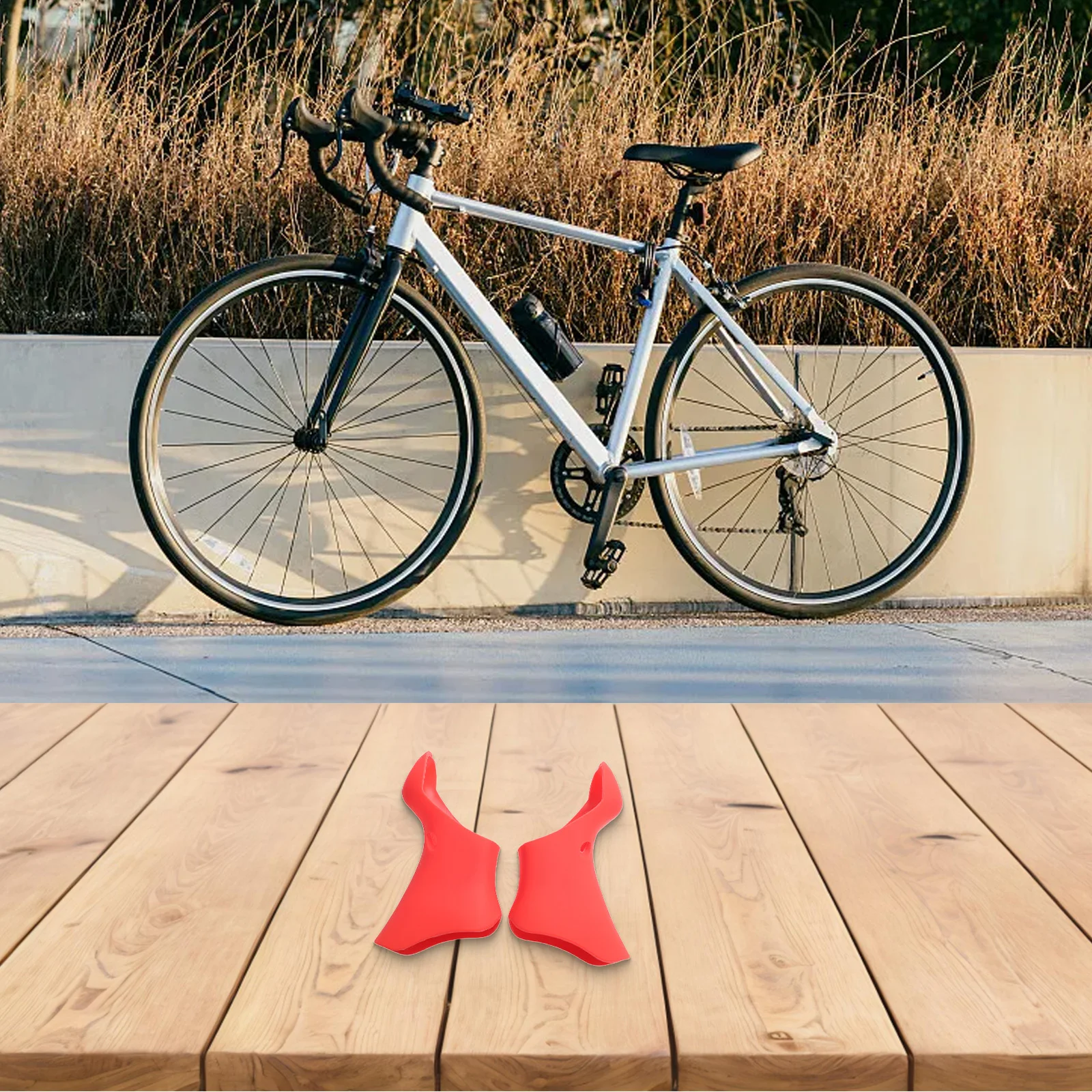 

Bicycle Handlebar Covers 108x69.5mm Silicone Shifter Lever Protective Cover For-SHIMANO ST-070 Road Bike Hand Lever Accessories