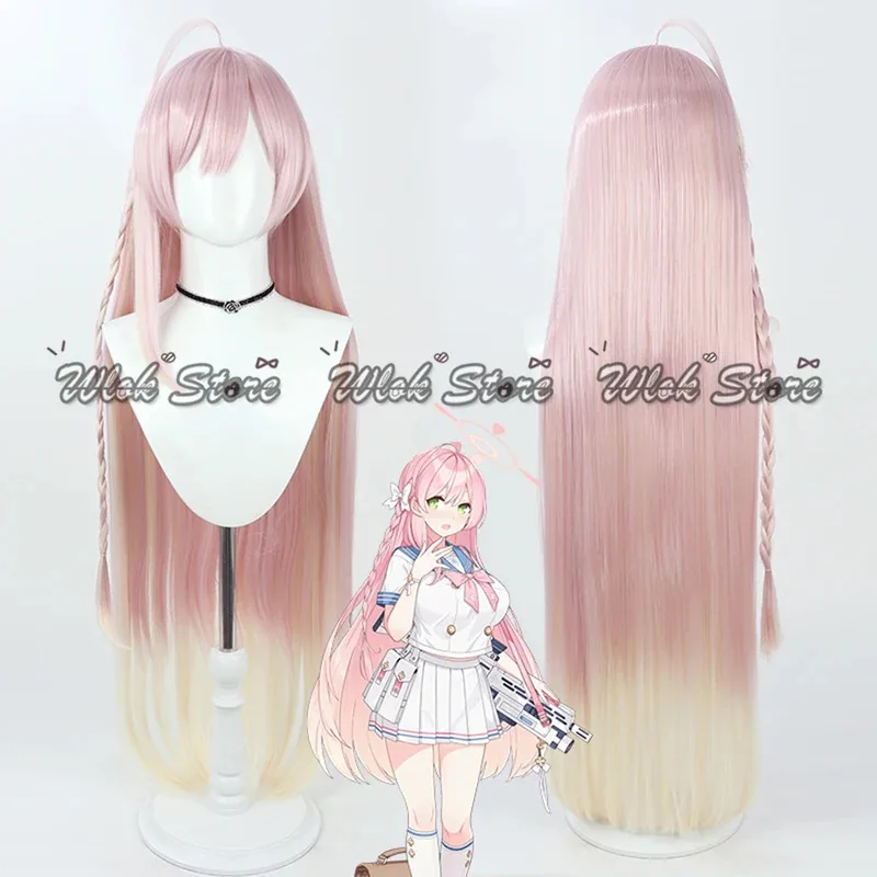 20151123 Anime Game Blue Archive Urawa Cosplay Costume Sailor Suits Hanako Halo Wig Bowknot Headwear Halloween Party Outf