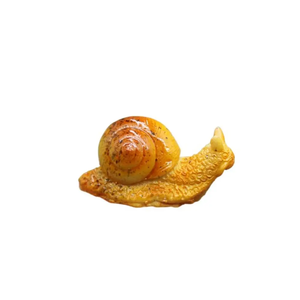Creative Mini Garden Decoration Handicraft Fairy Easy Use Snail Model Snail Ornament Resin Craft Miniature Figurine