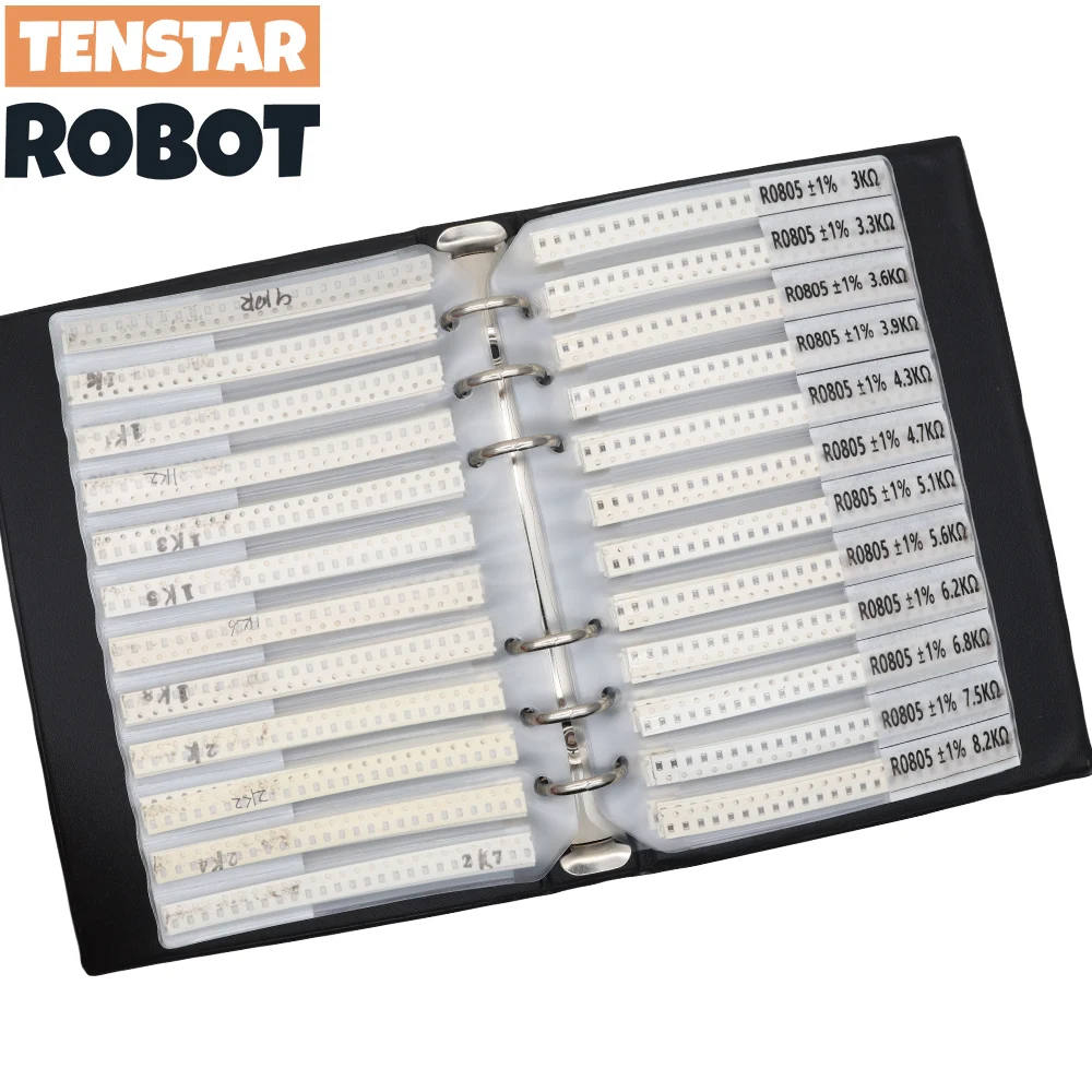 170Values 8500PCS SMD Resistor 1% 0R~10M 0201 0402 0603 0805 1206 Sample Book Resistors Assortment Kit Resistors