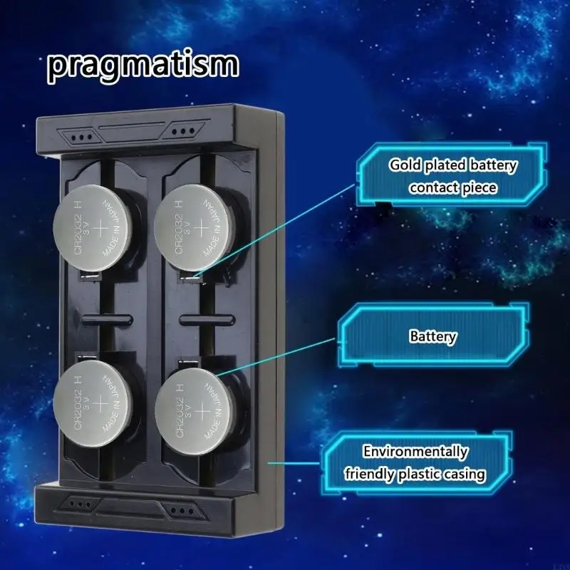 K3NB Energy Saving For ML2032 ML2025 Button Cell Batteries With Independent 4Slots And Heat Resistance Shell