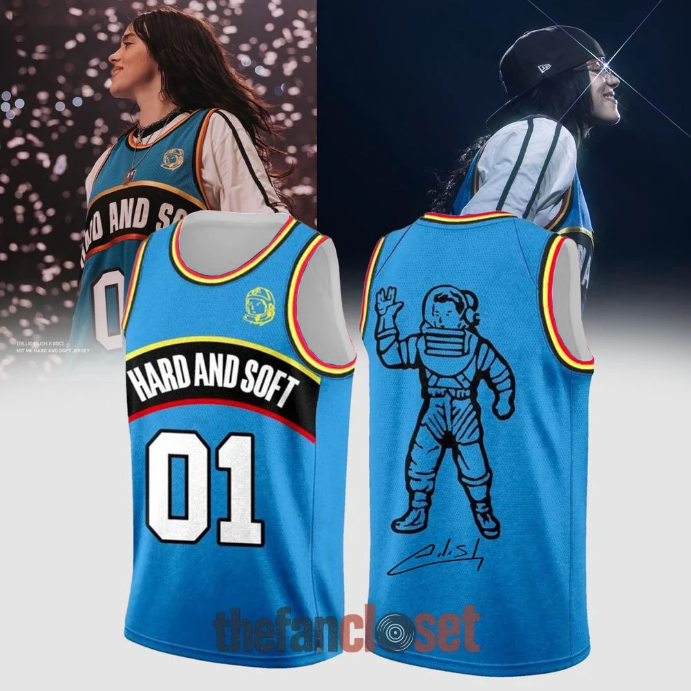 Hip Hop Y2K Streetwear Eilish Hit Me Hard and Soft Tour 2026 America Vintage Basketball Jersey Fans Vest Summer Family Matching