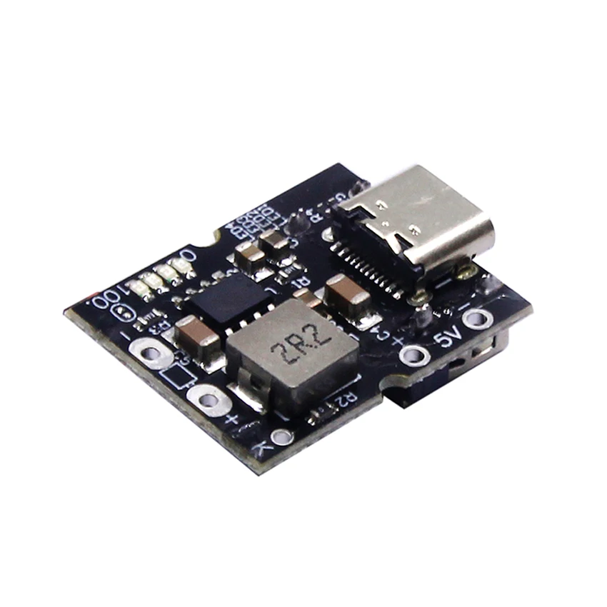 Type-C USB 5V 2A Boost Converter Step-Up Power Module Lithium Battery Charging Protection Board compatible with 4.2V Weldable