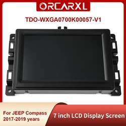 TDO-WXGA0700K00033-V2 TDO-WXGA0700K00057-V1 7 inch LCD Display Touch Screen Radio Navigation For JEEP Compass 2017- 2022 Radio