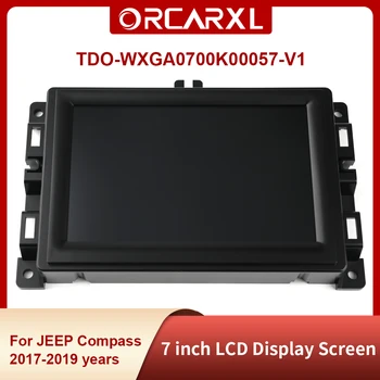 TDO-WXGA0700K00033-V2 TDO-WXGA0700K00057-V1 Display LCD da 7 pollici Touch Screen Radio di Navigazione Per JEEP Compass 2017- 2022 Radio