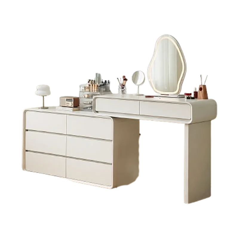 Luxury Cute Vanity Table Japanese Modern Design Vintage Vanity Table Italian Elegant Coiffeuse De Chambre Mid Century Furniture