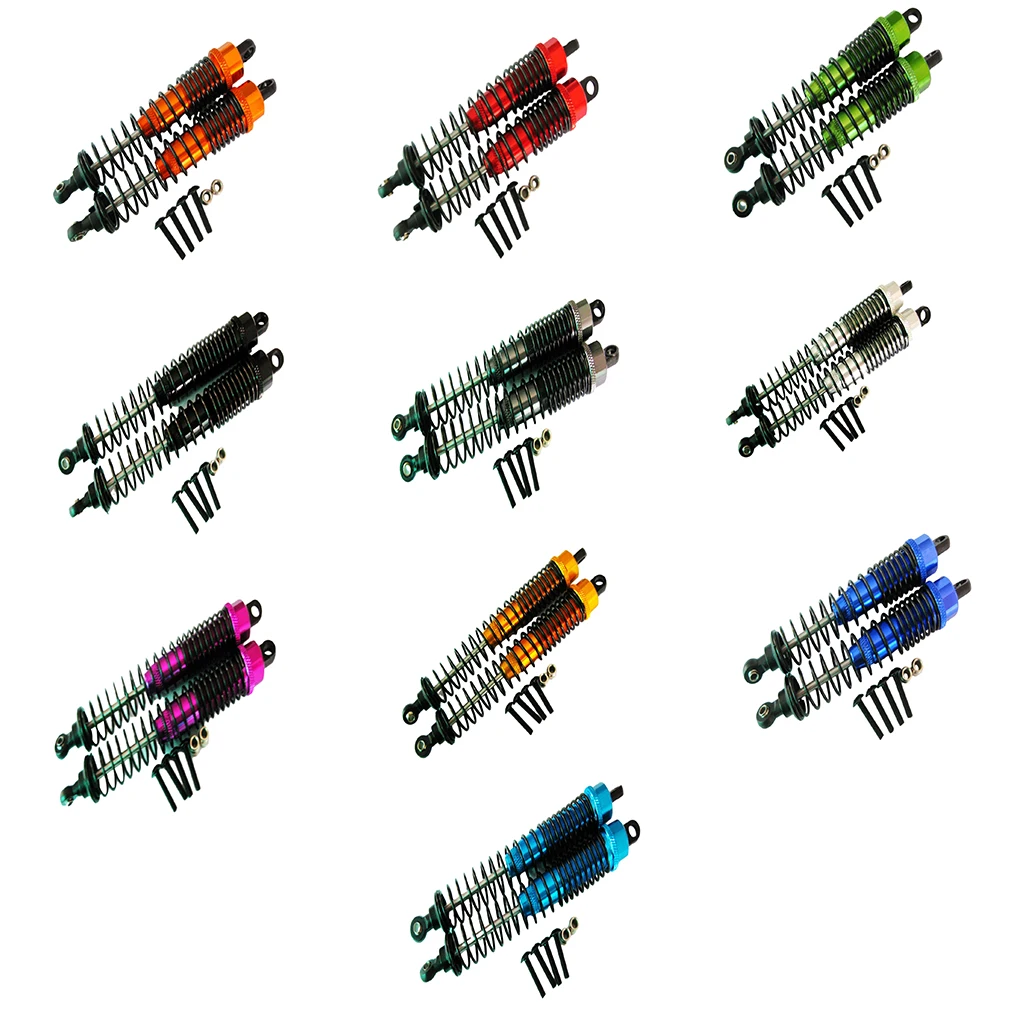 2pcs 1/10 Front Rear Shock Absorber Aluminum Alloy Wear-resistant Rc Front Rear Shock Absorber For WLtoys K949 10428 RC Car Part