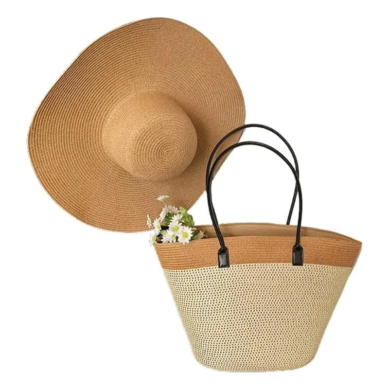 

Eye Catching Straw Beach Bag With Spacious Interior Shoulder Bags Casual Handbag For City Shopping Or Outdoor Picnics