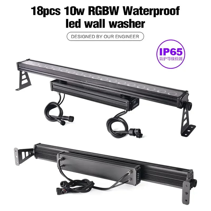 IP65 Professional Manufacturer Waterproof DMX 18pcs 10W Wall Wash Light LED 4IN1 Wall Washer