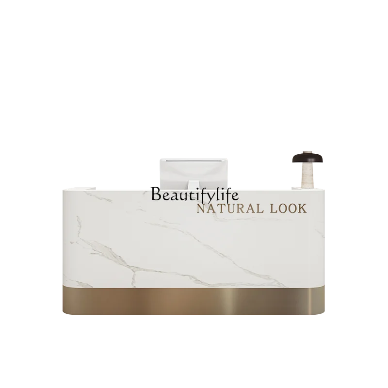 04Simple beauty salon, yoga studio, bar training institution, hair and clothing store, front desk
