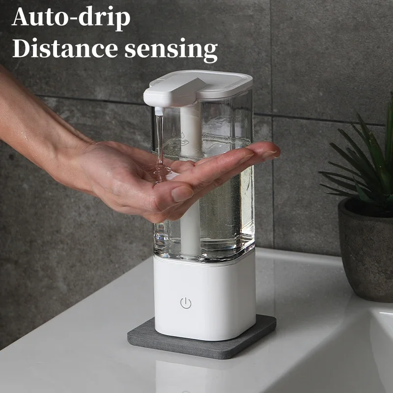 Automatic Liquid Soap Dispenser Kitchen Touchless Sponge High Capacity Self Cleaning Detergent Dispenser Bathroom Dispenser