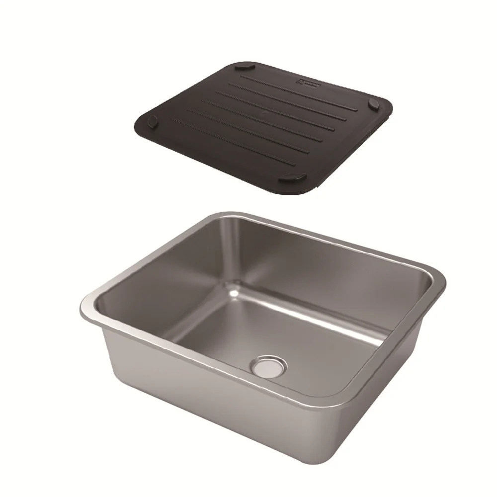 

Stainless Steel Sink with Plastic Lid 400*360*150mm Boat Caravan RV GR-556