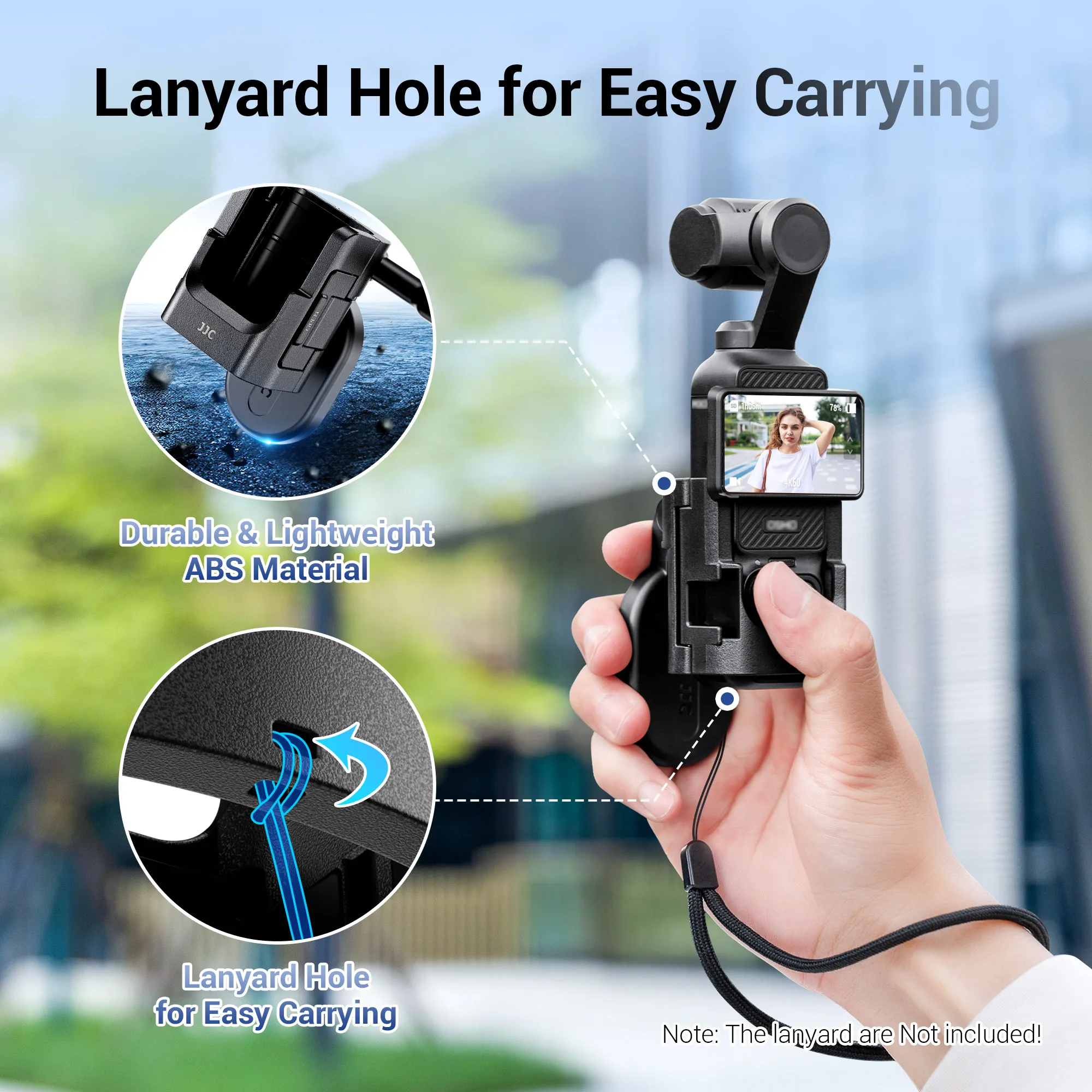 JJC حامل تثبيت مغناطيسي لـ DJI OSMO Pocket 3 محول توسيع مع حذاء بارد يدعم أضواء LED الميكروفونات Pocket3 الملحقات