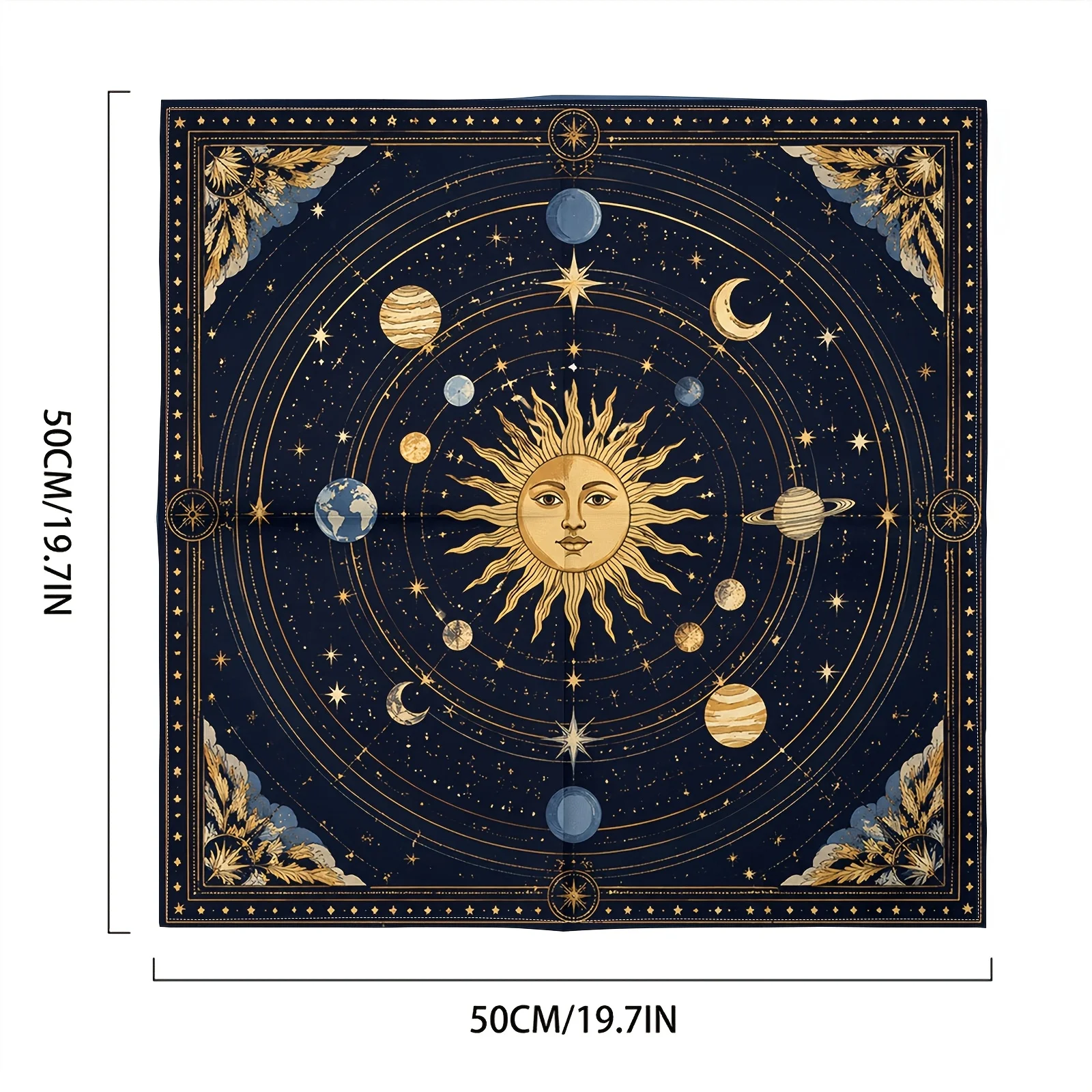 Celestial Zodiac Constellation Map Tablecloth Astrology Starry Night Boho Decor Tapestry for Boho Chic Room