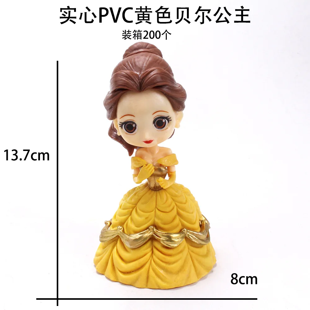 Anime Prinzessin gefroren Kawaii Anna Elsa Alice Kuchen Topper Dekoration Kinder Charme Geburtstags geschenk Party Ornament Spielzeug Gezeiten spielen