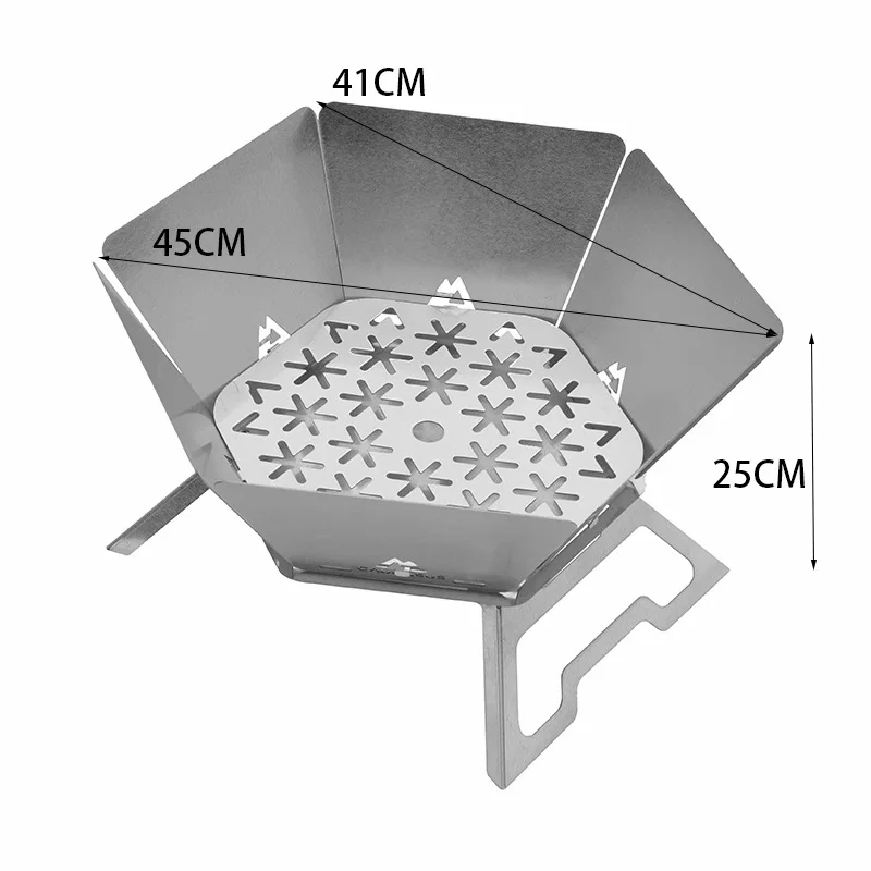 

Stainless Steel Folding Barbecue Grill,Suitable for Outdoor Camping,with A Split-type Grill Body Made of Stainless Steel,Easy