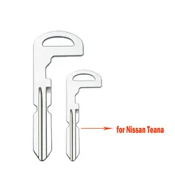 10pcs Remote Car Key Small Blade Replacement Car Key Blanks for Nissan Teana Smart Card for Nissan Remote Uncut Key Blade Blank