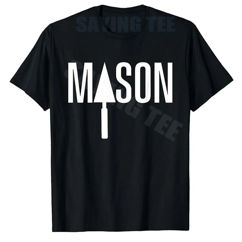Mason Bricklaying Bricklayer Job Masonry T-Shirt Masons Profession Brick Saying Tee Brickmason Personality Novelty Graphic Tops