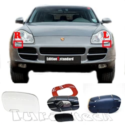 Headlight Washer Cover for 03-06 Porsche Cayenne 9PA 955 Fit Basic Base S Sport D9K D9J Front Trim N/S Headlamp Spray Nozzle