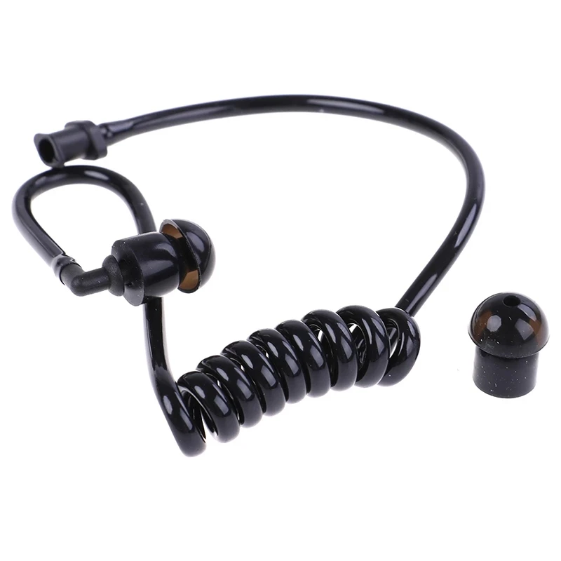 Mùa Xuân Đen Không Ống Thay Thế Bộ Đàm Tai Nghe Chụp Tai Cuộn Dây Acoustic Không Ống Tai Nghe Nhét Tai Thay Thế Cho Hai Chiều Tai Nghe Chụp Tai