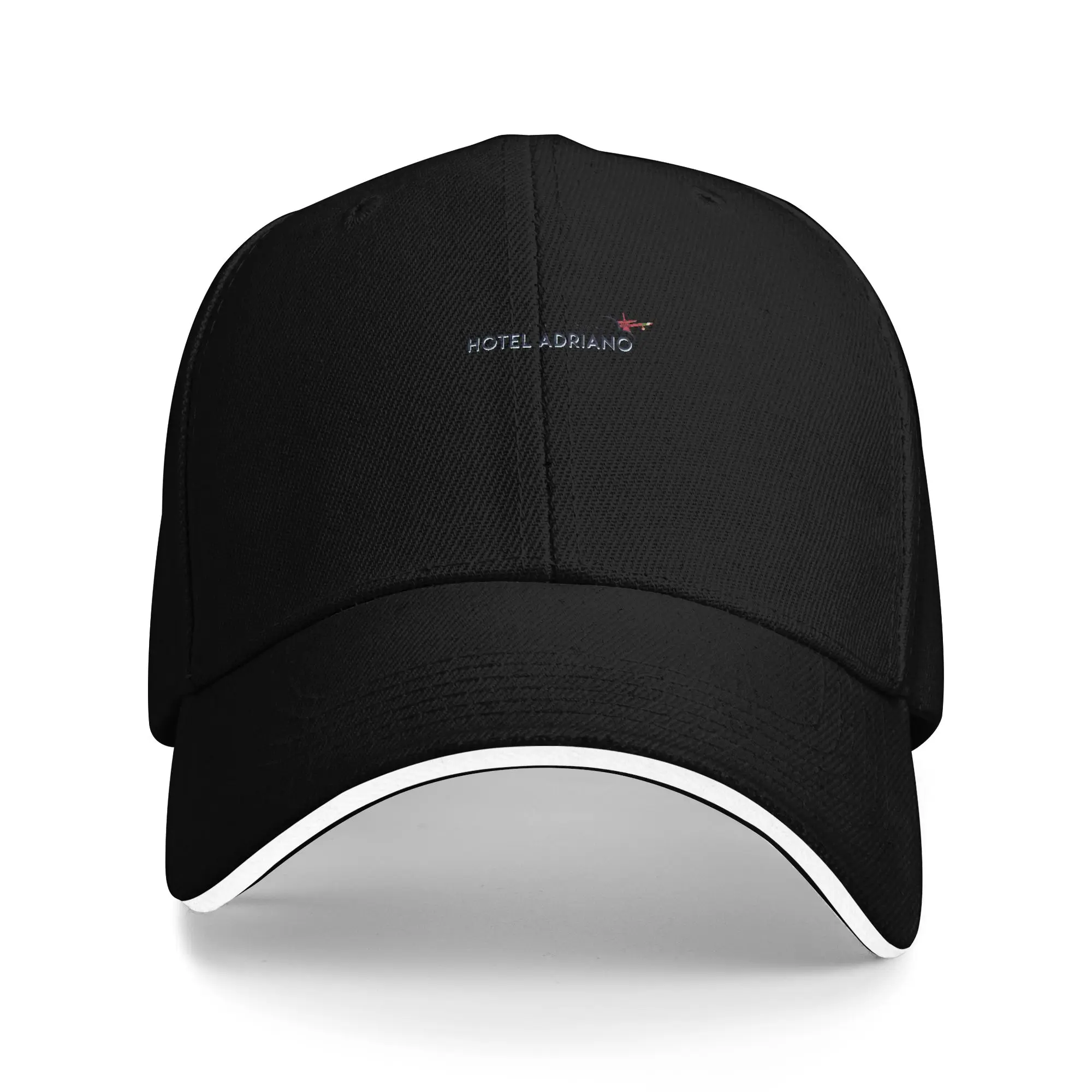 Hot Sale Hotel Adriano Baseball Cap  Oversized Black Cap  Parent-Child Outing Black Cap