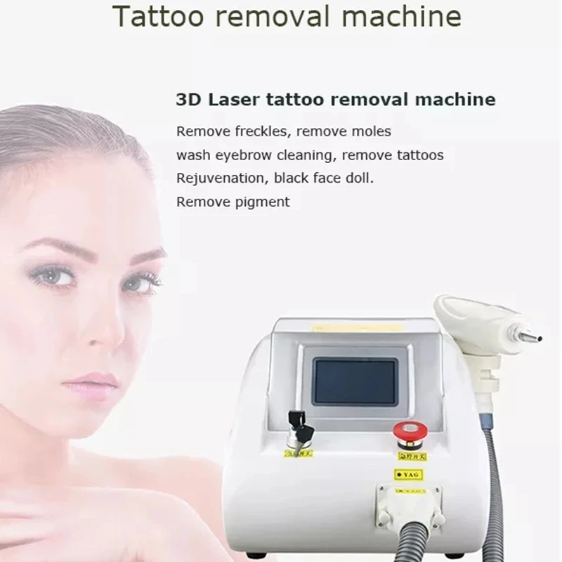 ที่ดีที่สุด Q Switch Nd Yag Laserl ความงามเครื่องสีกําจัด 1064nm 532nm 1320nm ลบ Tattoo Removal เลเซอร์คาร์บอน Peeling เครื่อง