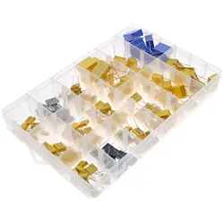 150pcs 150value x 10pcs X2 275VAC Safety Capacitor Assorted kit 0.022uF - 0.68uF Polypropylene film DIY capacitor set