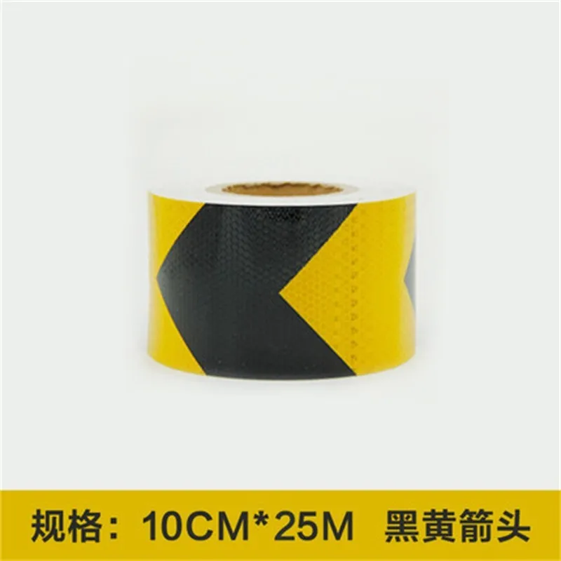 1 adet yansıtıcı bant 10cmx25M yol güvenliği uyarı bandı yansıtıcı etiket uyarı şeridi yansıtıcı film vücut etiketi