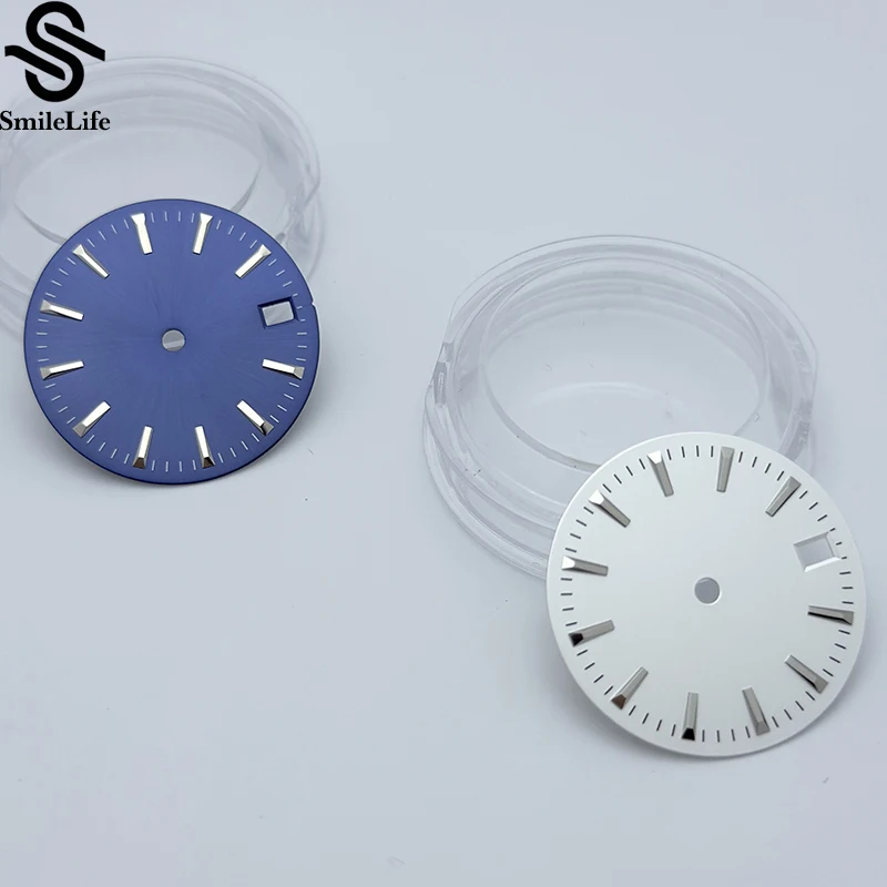 SmileLife-esfera de reloj SunBrust/smerilado, 28,5mm, compatible con NH35/NH36/4R/7S, piezas de accesorios de reloj de movimiento automático con ventana de calendario