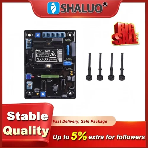 Suministro de fábrica SX460 generador AVR regulador de voltaje automático estabilizador generador eléctrico diésel Placa de voltaje de Control del motor