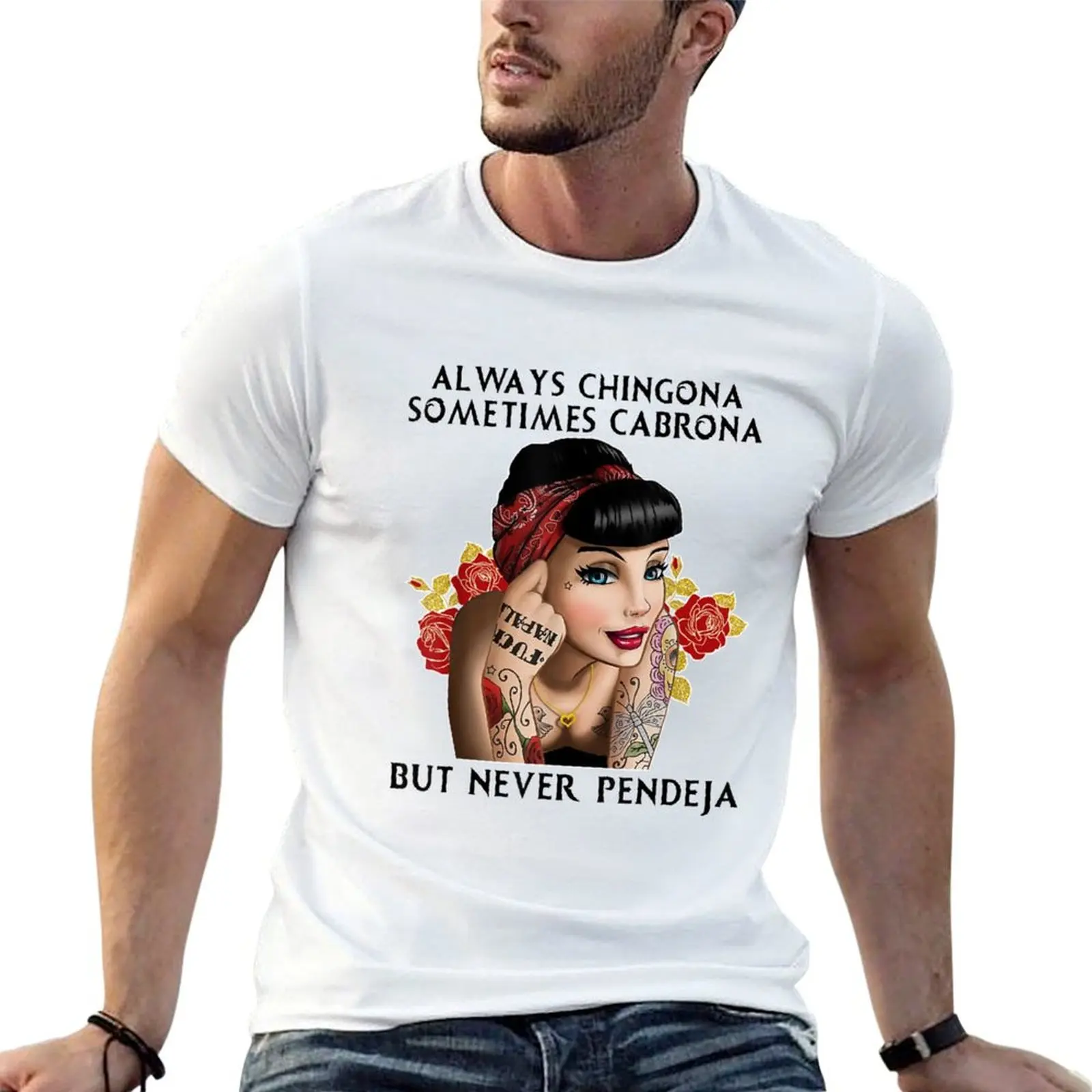 Мужская винтажная Футболка с принтом «всегда мейона иногда Cabrona But Never Pendeja»