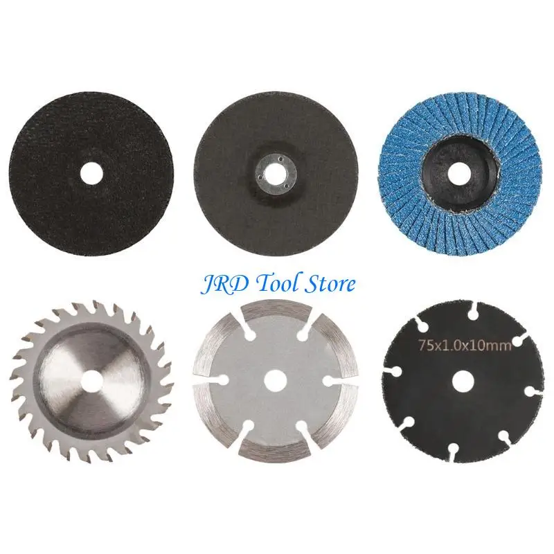 A2UD 6pcs 75 mm 3 pulgadas Disco Disc Rueda corte para molineras ángulo Circulares