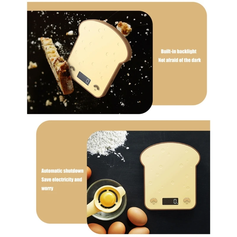 Innovative Toast Digital Scale Wighting Scale for Baking Enthusiasts drop ship