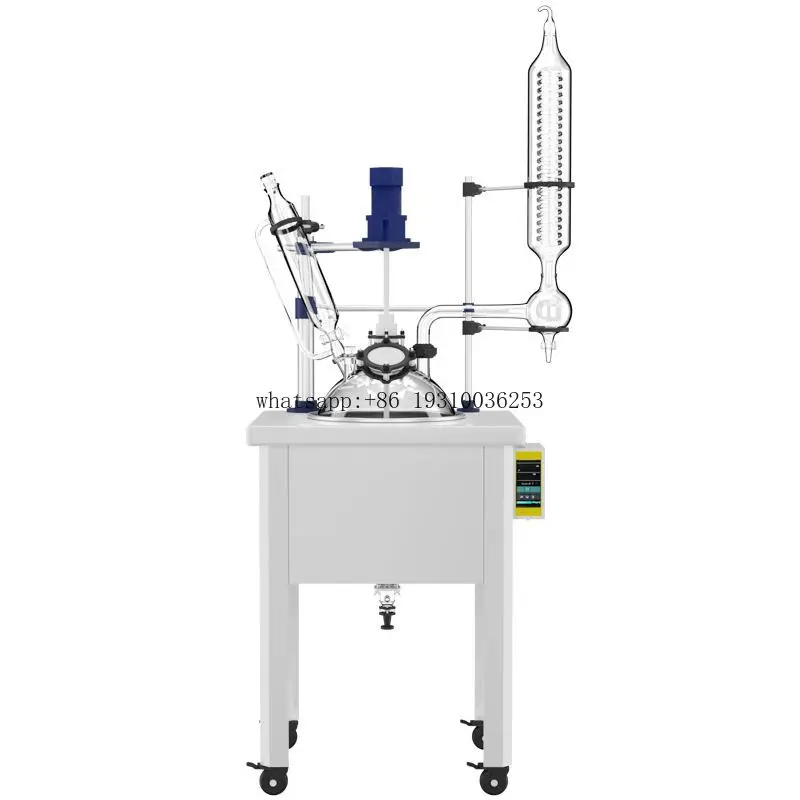 

Cooling Coil Chemical Vacuum Single Layer Glass Reactor Reaction Vessel Kettle