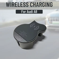Moreway 15W Car Wireless Charger For Audi A8 2011-2024 Mobile phone Holder Fast charging Interior Modification Accessories