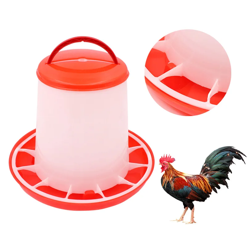 1.5/3/5kg Chicken Automatic Feeder Bucket Quail Pigeon Feeder Chicken Feeding Bucket Poultry Animal Bird Feeding Supplies