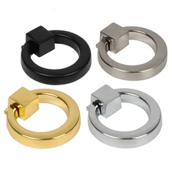 1Pc Circle Door Knocker Zinc Alloy Front Door Knocker Ring For Home Decorative