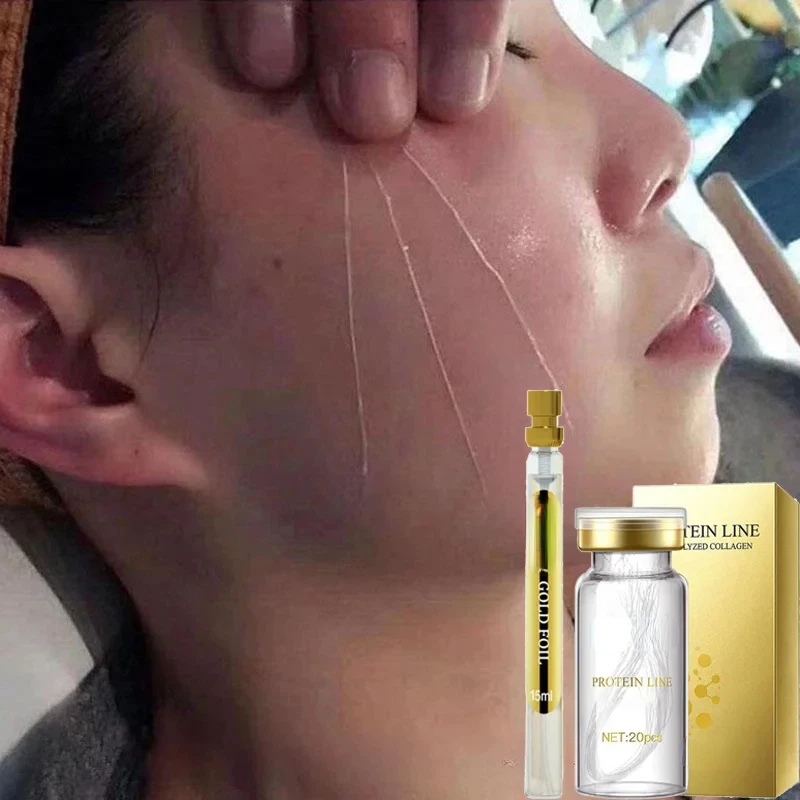 

Collagen Thread Instant Lifting Wrinkle Remover Soluble Protein Threads Serum Set Absorbable Face Filler Anti-aging Skin Care