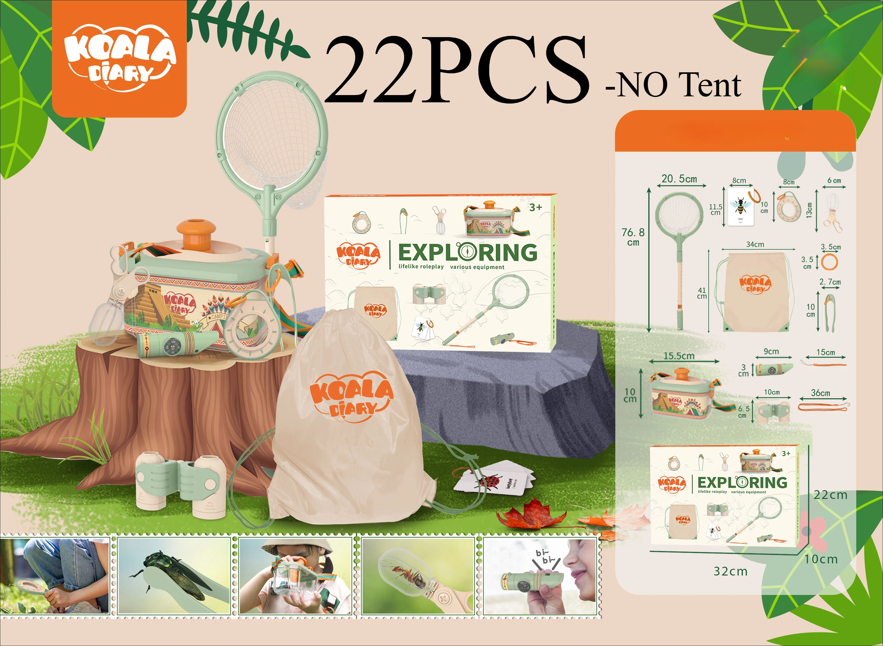 Générique Trousse d'exploration pour Enfants,Nature Toy Kit Education