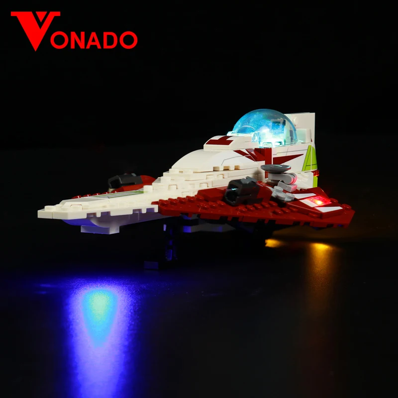 

Vonado LED Light Kit For 75333 Obi-Wan Kenobi’s Jedi Starfighter Building Blocks Set (NOT Include the Model) Bricks DIY Toys