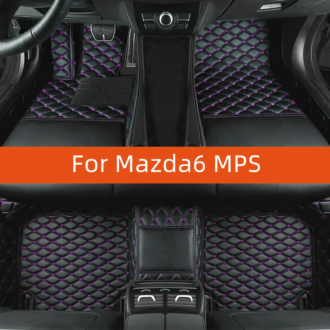 

Custom Leather Car Floor Mat For Mazda Mazda6 MPS 2005 2006 2007 2008 Car Mat Interior Accessories