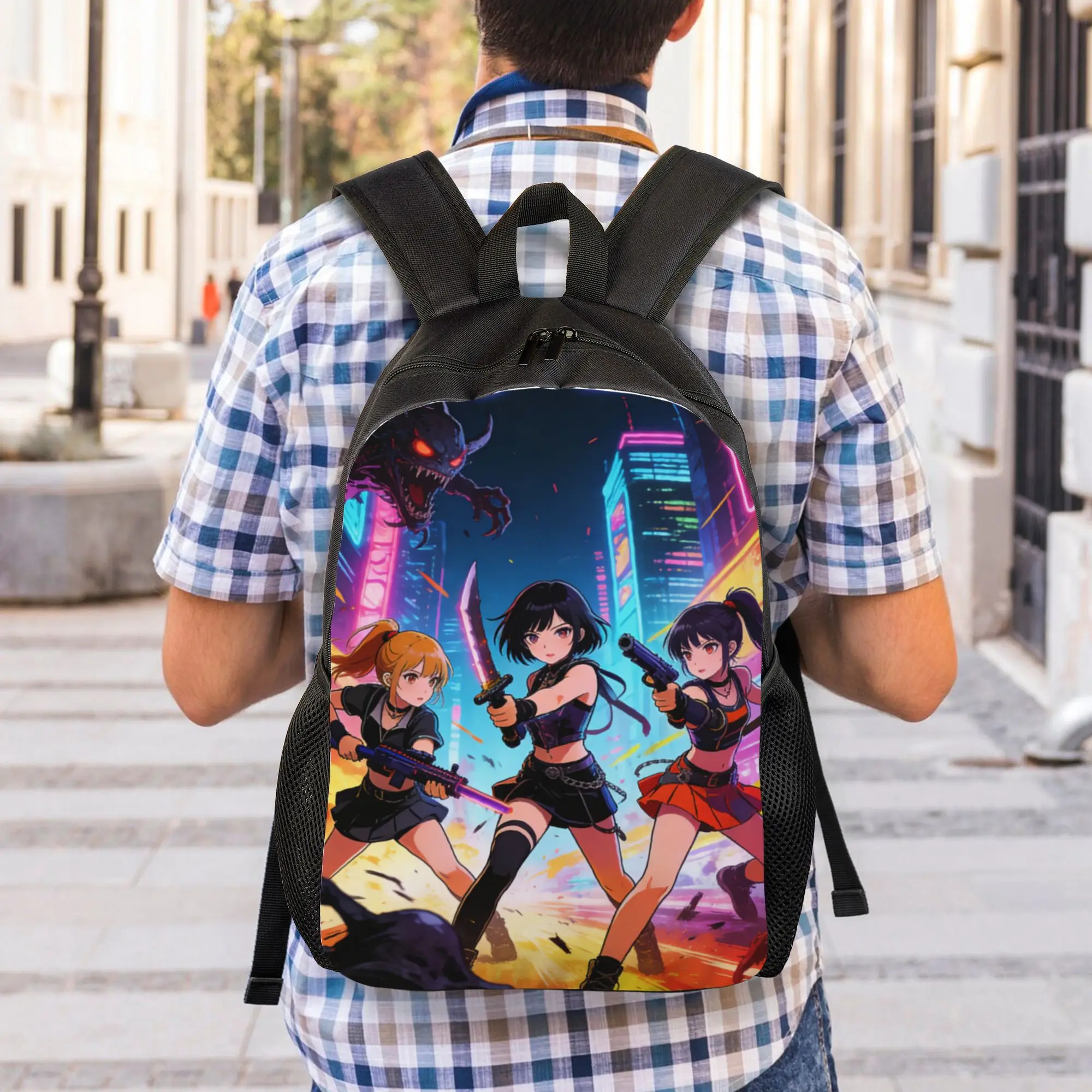 Back to school season Daily K POP 44 Storage Bag  Female Book Pack Backpack
