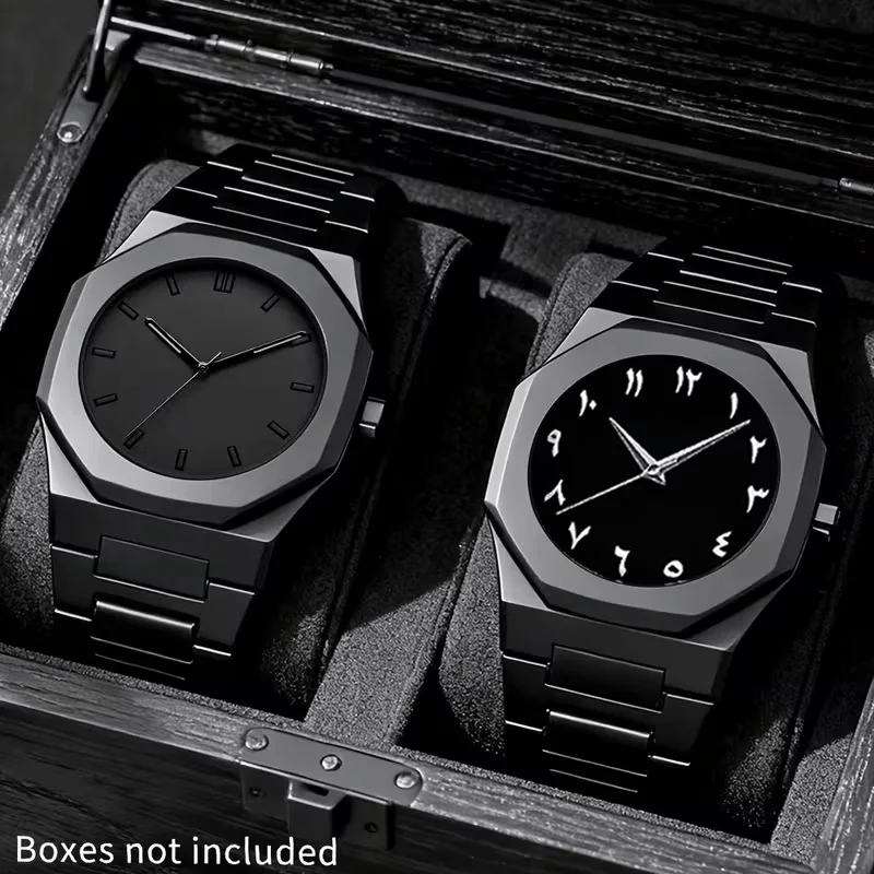 2‑piece Watches, fashionable quartz wristwatches suitable for daily wear, ideal choices for festival and birthday gifts