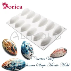 Dorica 12 Holes Shell Mousse Cake Mold Petal Fondant Chocolate Silicone Mould Cake Decorating Tools Kitchen Accessories Bakeware