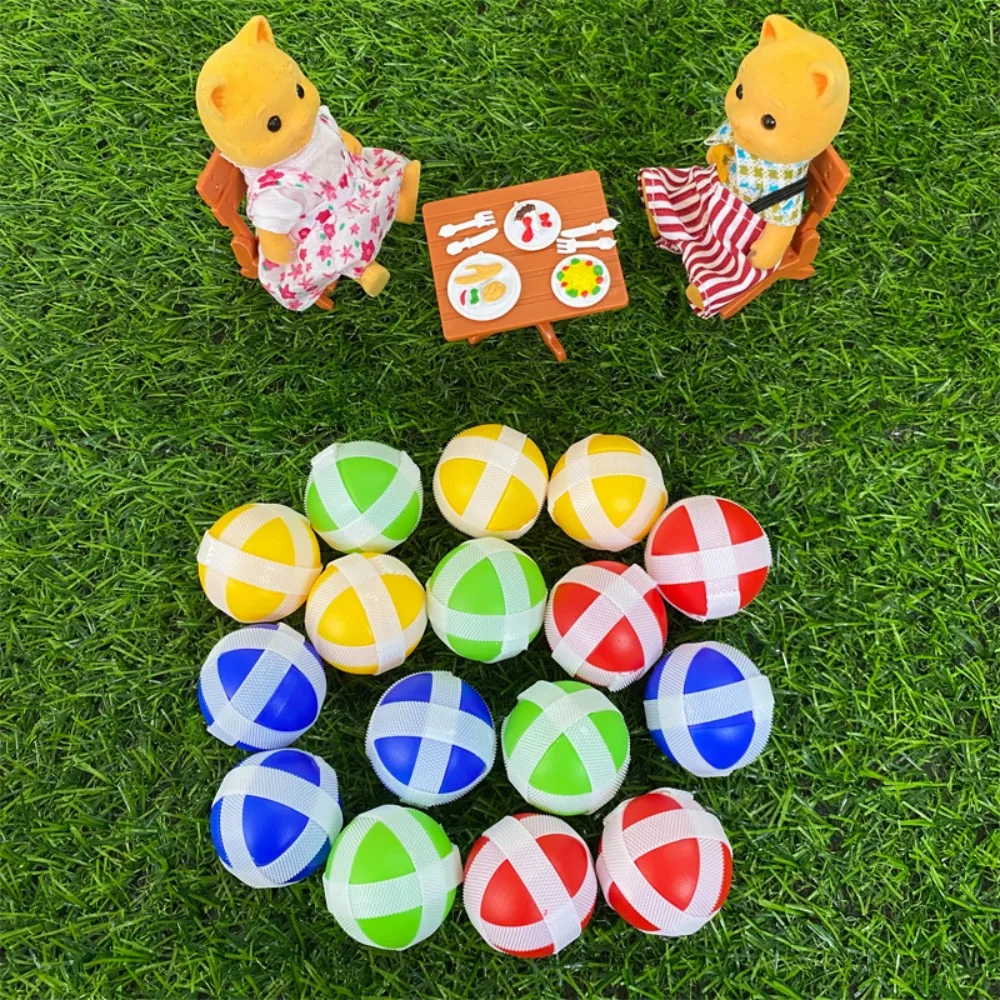 10pcs Montessori Dart Board Sticky Ball 3.4cm Target Shooting Suction Cup Ball Relaxing Parent-Child Game Toy Dart Target Plate