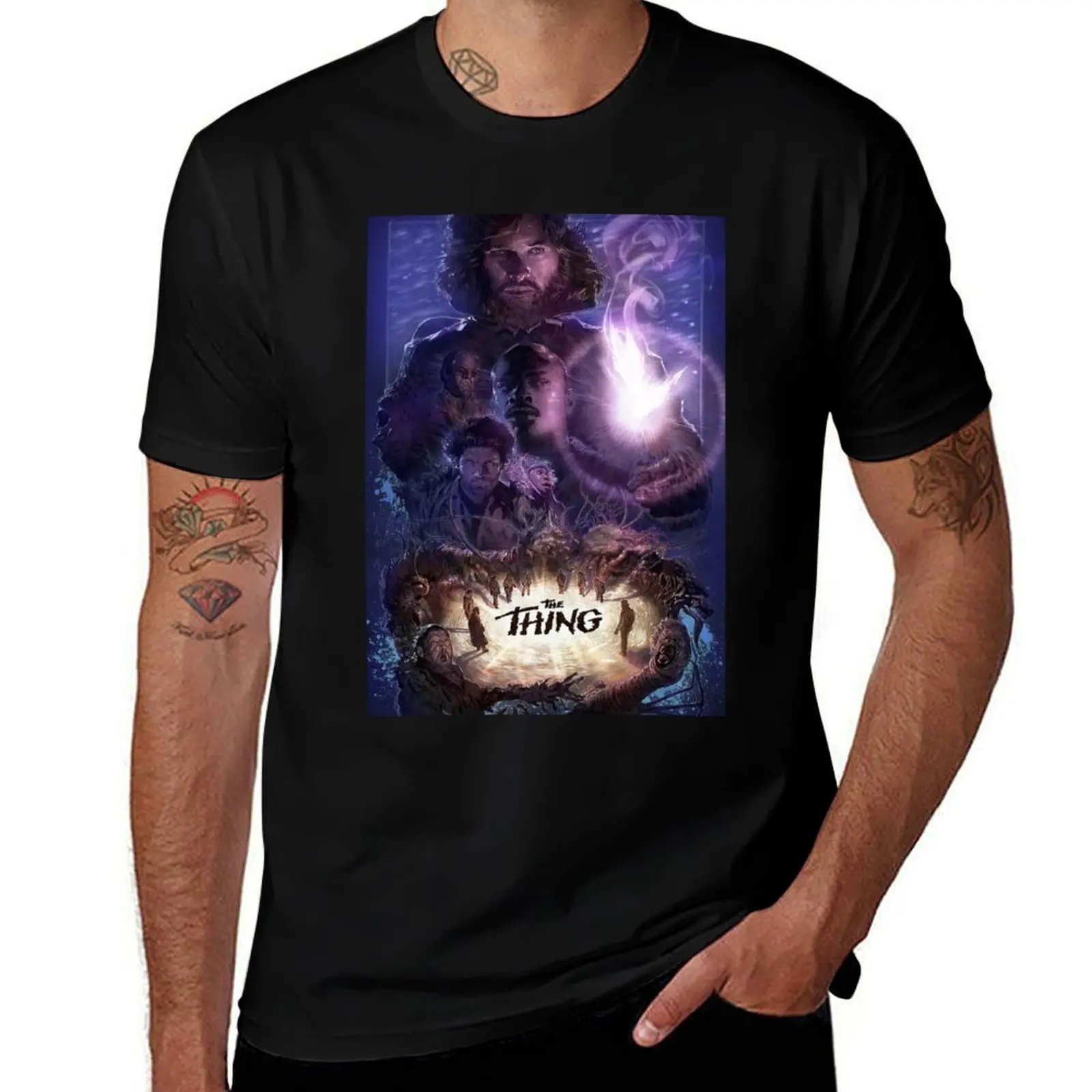 The Thing Movie Poster T-Shirt Novelty Graphic Tee Shirt